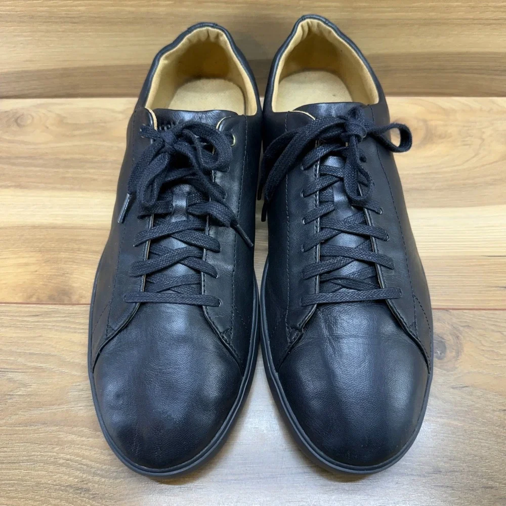 Cole Haan Grand Cross Court Mens 11.5 M Black Leather Light Weight‎ Sneakers